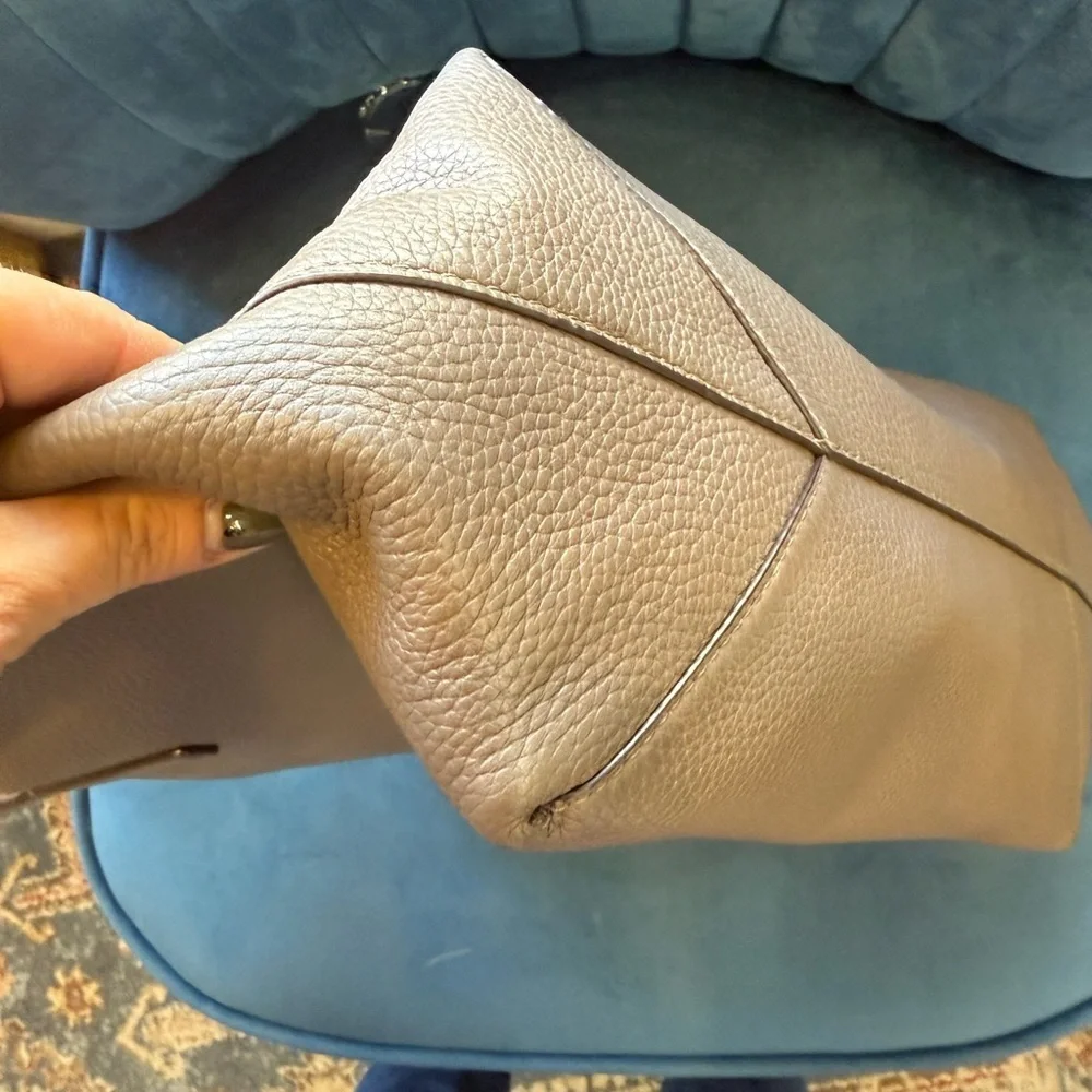 Michael Kors Pebbled Leather Tote Bag Taupe